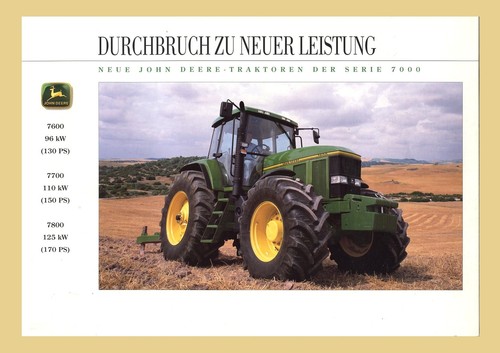 John deere traktor 7600 - traktor, 7600  