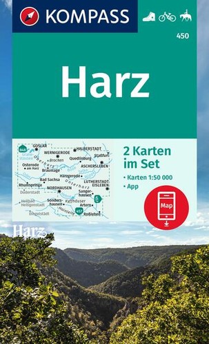 Kompass wanderkarten set 450 - kompass, wanderkarten-set