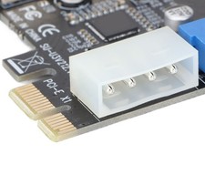 USB3.0 Erweiterungskarte 2 Port 19 Pin 4P PCIE zu Karte Controller Adapter