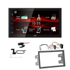JVC KW-M180DBT 2DIN DAB+ Autoradio für Volkswagen VW Fox Lupo alle schwarz