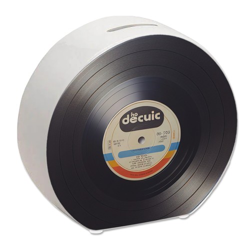Schallplatte retro spardose - schallplatte,