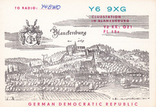 Blankenburg,  1983, QSL / Funkerkarte / Radio Card