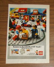 Seltene Werbung LEGO Legoland Town 6362 Postamt 6651 Postauto 1982