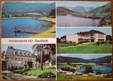 Hohenwarte (Kr. Saalfeld). Karte aus DDR-Zeiten mit 5 Aufnahme von 1978 o. älter