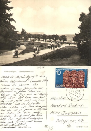 Göhren rügen promenade 1970 - rügen,