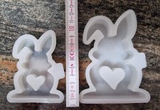 4 Silikon Gießformen, Ostern, Hase, Epoxid harz, Raysin