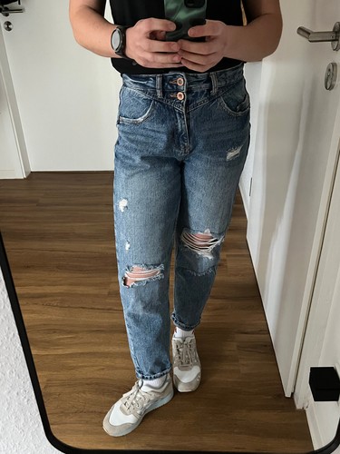 Amisu destroyed jeans blau - jeans,