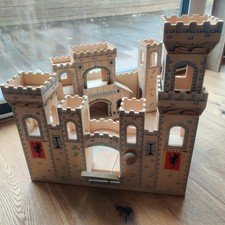 Ritterburg Burg Aus Holz Mit Zugbrücke Und Verließ Aufklappbar Mobiler Turm