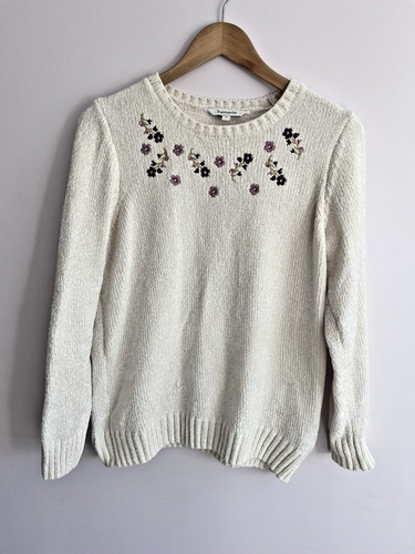 Bonmarche chenille feel creme - chenille,