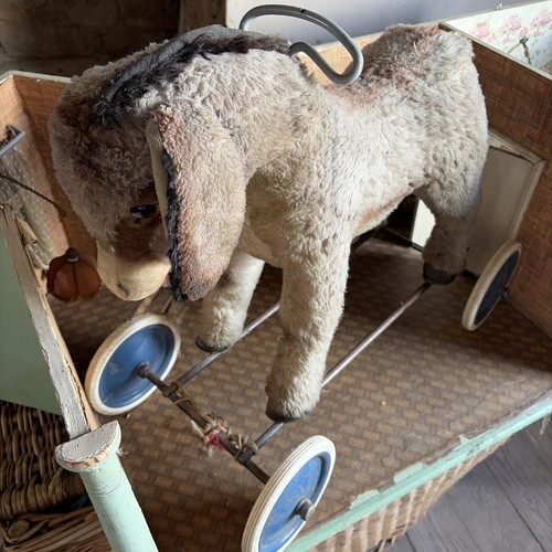 Steiff rolltier reittier esel - steiff,