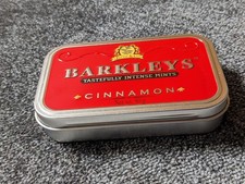 Barkleys Cinnamon Mints Pastillen Blechdose Metallschachtel 9,5x6x2cm f. Sammler