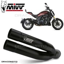 Auspuff BENELLI 502C 2019 2020 MIVV Double Gun Schwarz