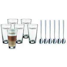 WMF Latte Macchiatto Glas und Löffel Set 12-teilig Clever & More hitzebeständig