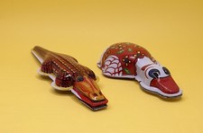 Knack Krokodil Ente Knackfrosch Blechspielzeug Clicker Klicker super Zustand