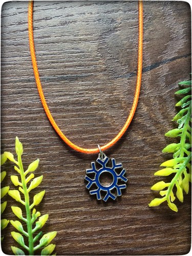 Neu blau schneeflocke orange - blau,