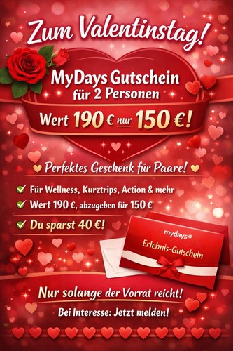 Mydays gutschein pers - gutschein,