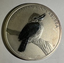 Silbermünze - 1 Dollar, The australian Kookaburra, Silber .999, 1 OZ., 2010, ss