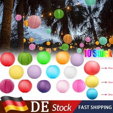 10X Lampenschirm Rund Papier