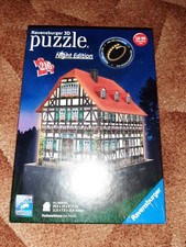 Ravensburger 3D Puzzle Night Edition Fachwerkhaus bei Nacht 802456 Beleuchtung