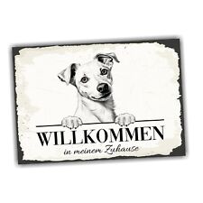 Hundeschild Willkommen Zuhause