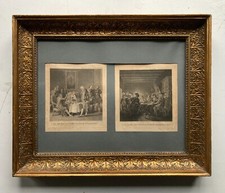 Kupferstich Johan Frederik Clemens Biedermeier Bilderrahmen Akanthusblätter 