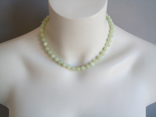 Vintage kette jade kugeln - kette, jade?