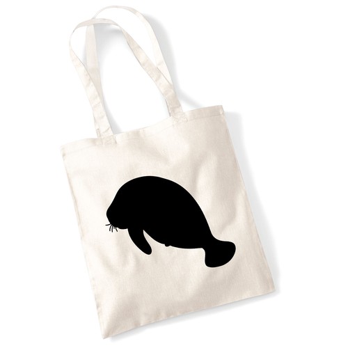 Jutebeutel seekuh silhouette - jutebeutel,