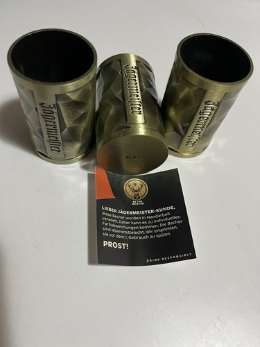 Jägermeister metall gold shot - metall,