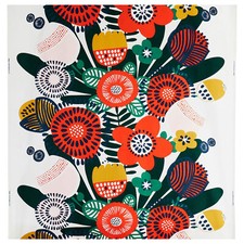 IKEA IRMELIN Bunter Baumwollstoff Blumenmuster Meterware Emma Hagman NEU flower