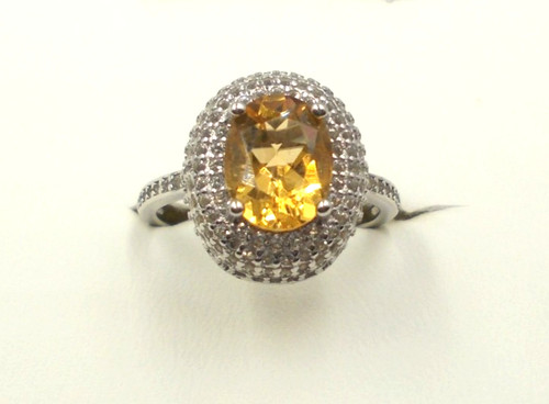 Citrin ring sterlingsilber - ring,,