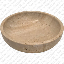 Breeshy Dekorative Schale Aus Travertin Als Heimdekoration - 20 cm