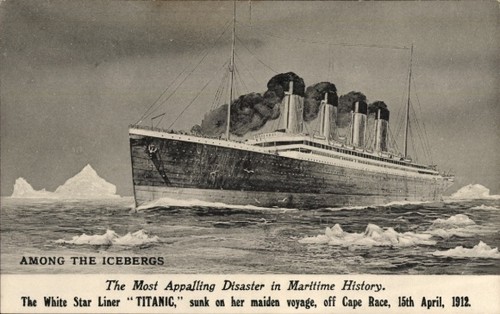 Dampfschiff titanic - ak, ss