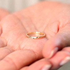 Damen Gold Ring 585 14K Gelb