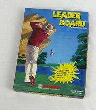 Atari 800 XL XE Disk in OVP -- LEADERBOARD (Access) -- 8 Bit