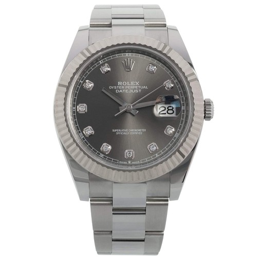Rolex datejust rhodium - rolex,