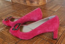 Talbots Isadora Red Pop Suede