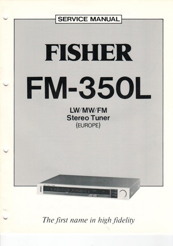 Fisher 350l service - fisher,