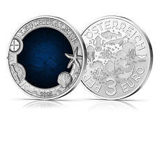 Österreich 3 Euro 2025 Leuchtkalmar Cu/Ni hgh Meereswelten Farbe #10