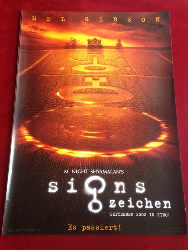 Signs zeichen kinoplakat - zeichen,
