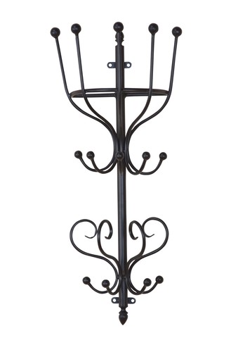 Wandgarderobe schwarz haken - wandgarderobe,