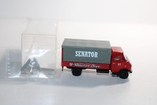 Brekina 1:87 LKW 37720 Steyr 590 Pritsche Plane SENATOR rot grau OVP C