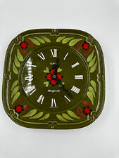 Küchenuhr, Wanduhr ,  Uhr Rustikal, Bauernstil Handgemalt ca.  23,5 cm x 23,5 xm