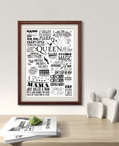 Queen poster music - queen, poster.