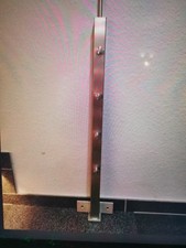 Edelstahlpfosten Pfosten geschliffen für Handlauf Geländer 6 Stück