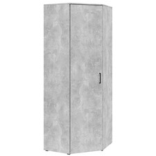 Eckschrank - Betonoptik - Breite 101 cm Kleiderschrank Schrank