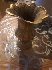 Messing Vase Vintage H. 15,5