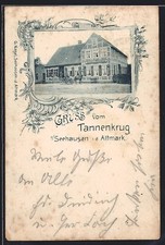 Ansichtskarte Seehausen i. d. Altmark, Gasthof vom Tannenkrug, Totalansicht 189 