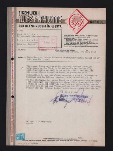 Bad oeynhausen rechnung 1942 - bad,