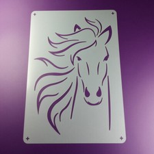 A4 Schablone Pferd Mähne