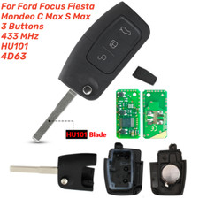 Auto Funk Schlüssel 433 Mhz Für Ford Focus Fiesta Mondeo Galaxy Kuga + 4D63 Chip